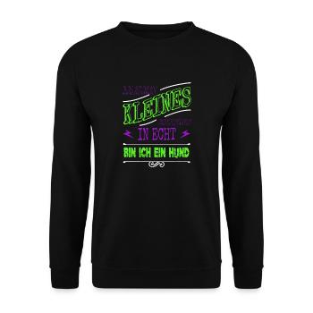 lustiger spruch cool hunderasse hundeliebhaber - Unisex Pullover - Schwarz - Vorne - Alina (178cm) & Michal (187cm)