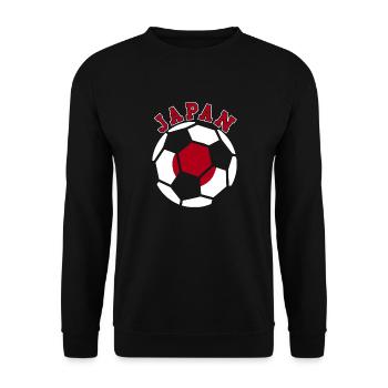 Japan Soccer Ball Japanese Football Fan Heritage - Unisex Pullover - Schwarz - Vorne - Alina (178cm) & Michal (187cm)