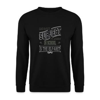 Christmas Vacation Dino Beard Statement Humor - Unisex Sweatshirt - black - Front - Alina (178cm) & Michal (187cm)