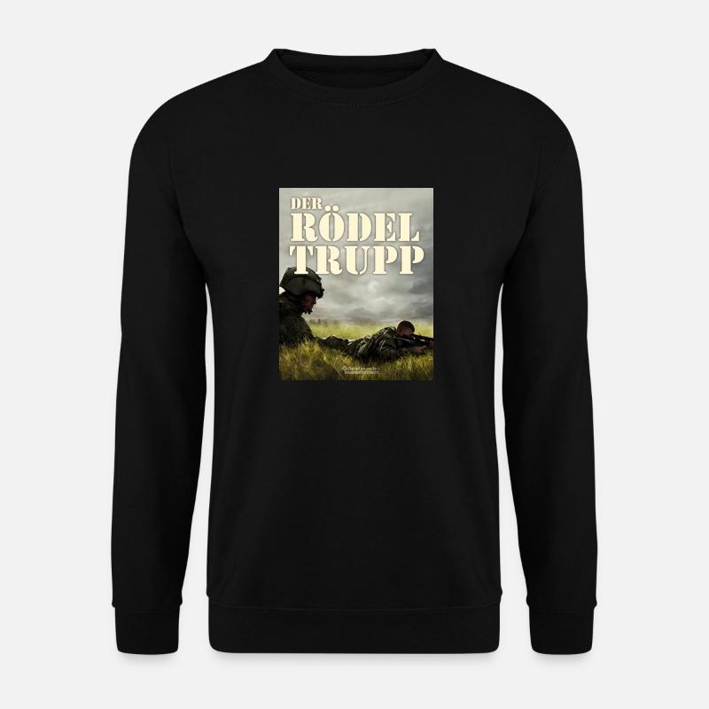 Bundeswehr Sprüche-Design Rödeltrupp - Unisex Pullover - Schwarz