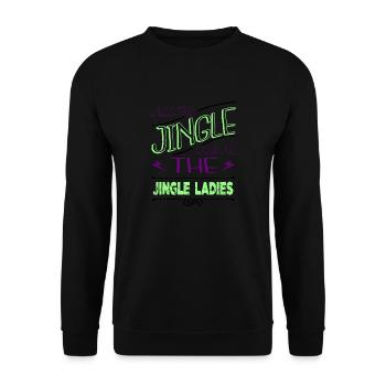 drôle d’anniversaire de Noël dork sous le sapin - Sweat-shirt Unisexe - noir - Devant - Alina (178cm) & Michal (187cm)