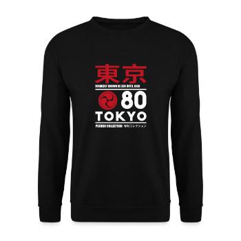Tokyo Style - Unisex Pullover - Schwarz - Vorne - Alina (178cm) & Michal (187cm)