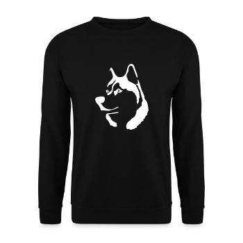 Hund Dog - Unisex Sweatshirt - black - Front - Alina (178cm) & Michal (187cm)