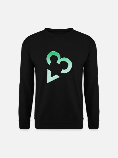 herz - Unisex Pullover - Schwarz