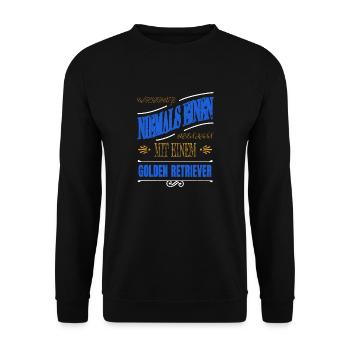 schwangerschaft terrier lustig haustier witzig - Unisex Pullover - Schwarz - Vorne - Alina (178cm) & Michal (187cm)