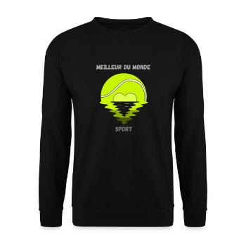 Best sport - Sweat-shirt Unisexe - noir - Devant - Alina (178cm) & Michal (187cm)