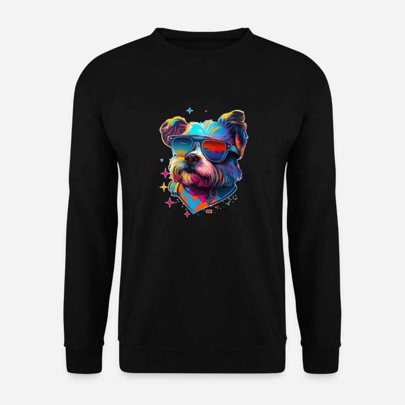 West-Highland-White-Terrier Hipster Rassehund - Unisex Pullover - Schwarz