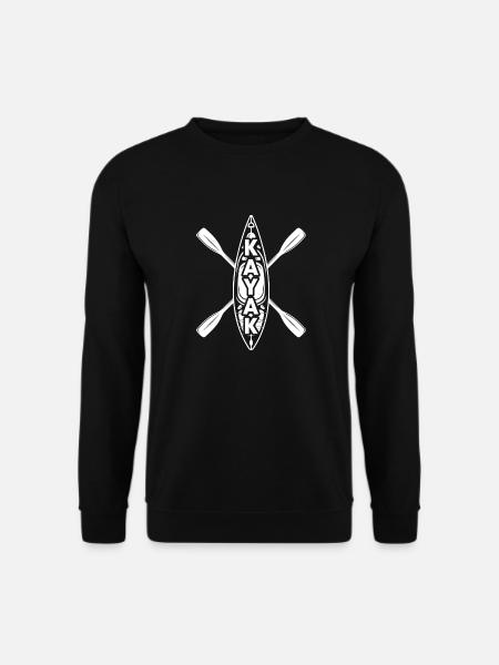 Kayak Wassersport - Unisex Pullover - Schwarz