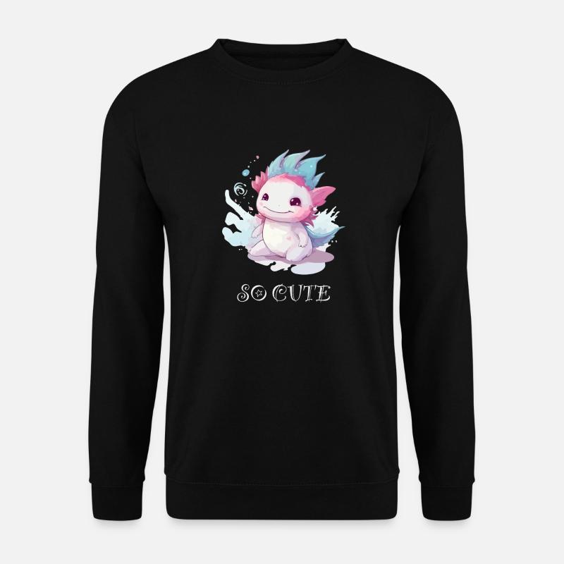 Iki der Axolotl - Unisex Pullover - Schwarz