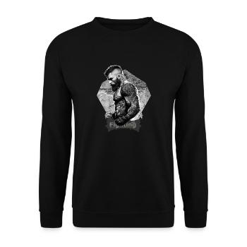 MMA - Unisex Pullover - Schwarz - Vorne - Alina (178cm) & Michal (187cm)