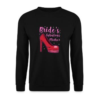 Bride's fabulous mother - Unisex Pullover - Schwarz - Vorne - Alina (178cm) & Michal (187cm)