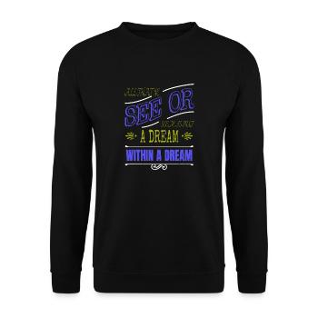 art book cat wine book children a time readers - Unisex Sweatshirt - black - Front - Alina (178cm) & Michal (187cm)