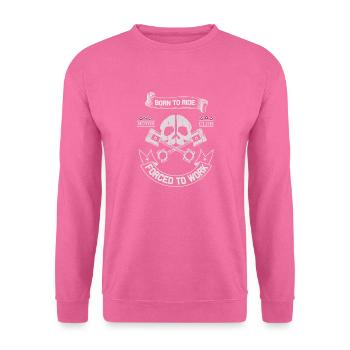 Born To Ride MC Skull Piston Design - Unisex Sweatshirt - pink - Front