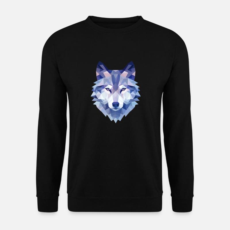 Blue Wolf - Unisex Pullover - Schwarz