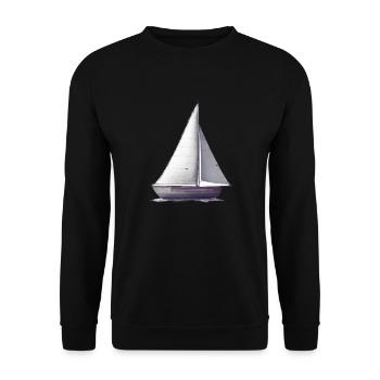 Sailing Sailboat Sailing Sailing Sailing Ship - Unisex Sweatshirt - black - Front - Alina (178cm) & Michal (187cm)