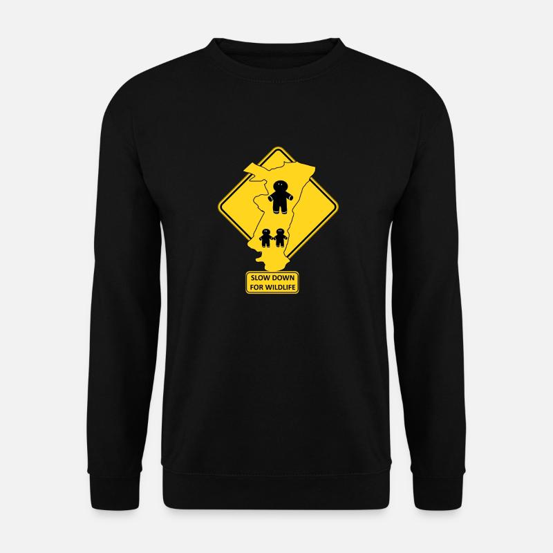 Alsace Slow Down Wildlife - Unisex Sweatshirt - black