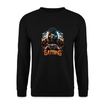 Video Game Controller Gamer Gaming Konsole PC - Unisex Pullover - Schwarz - Vorne - Alina (178cm) & Michal (187cm)