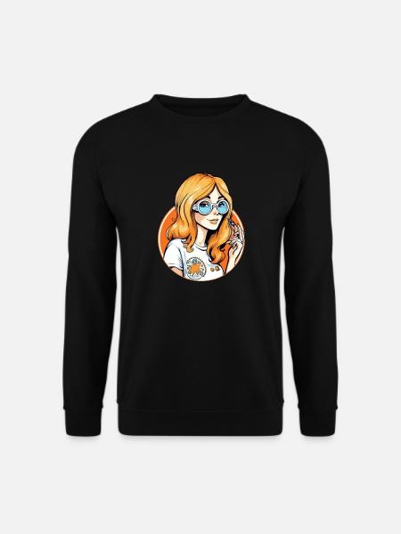 Anne hippie - Unisex Sweatshirt - black