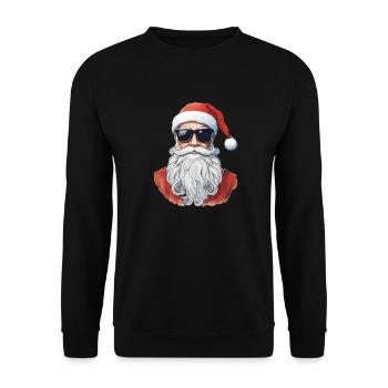 Weihnachtsmann Lebkuchen Rentier Winter - Unisex Pullover - Schwarz - Vorne - Alina (178cm) & Michal (187cm)