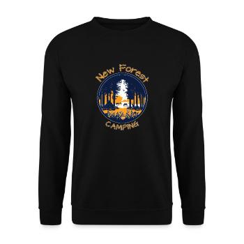 New Forest Camping - Unisex Sweatshirt - black - Front - Alina (178cm) & Michal (187cm)