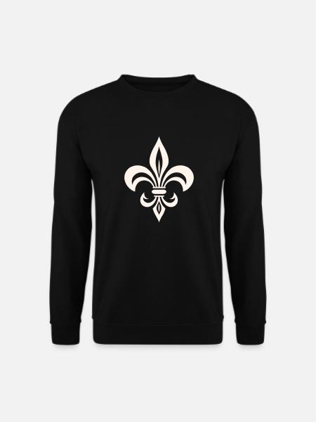 French lily Ornament - Unisex Sweatshirt - black
