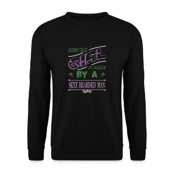 sayings beard fear harden joke football club - Unisex Pullover - Schwarz - Vorne - Alina (178cm) & Michal (187cm)