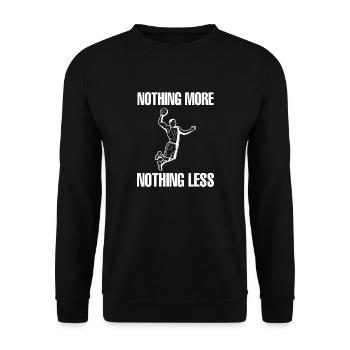 Basketball - Unisex Sweatshirt - black - Front - Alina (178cm) & Michal (187cm)