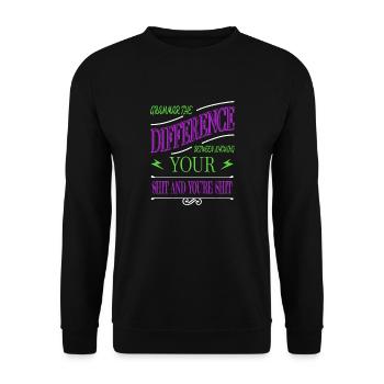 tasses geek littérature blog drôle dictons drôles - Sweat-shirt Unisexe - noir - Devant - Alina (178cm) & Michal (187cm)