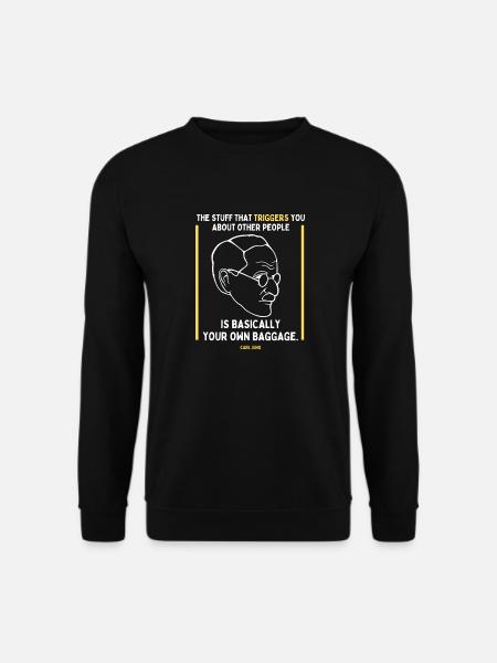 Carl Jung Quote Translated To Gen Z - Baggage - Unisex Pullover - Schwarz