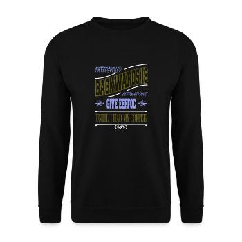 coffeebean birthday present idea funny quote happy - Unisex Pullover - Schwarz - Vorne - Alina (178cm) & Michal (187cm)