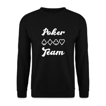 Équipe de poker - Sweat-shirt Unisexe - noir - Devant - Alina (178cm) & Michal (187cm)