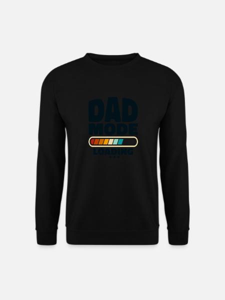 Lustiger Dad-Modus Loading Zitat Bester Vater aller Zeiten - Unisex Pullover - Schwarz