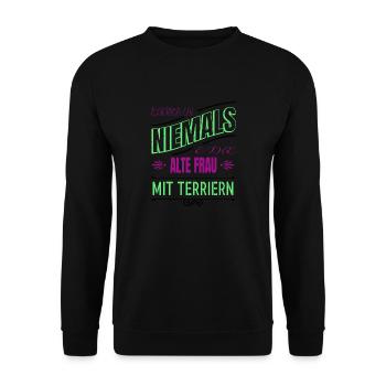 Démonstration Pet Girl A Womans Place - Sweat-shirt Unisexe - noir - Devant - Alina (178cm) & Michal (187cm)