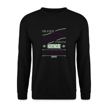 feminism bday feminin geburtstag allefüralle woman - Unisex Pullover - Schwarz - Vorne - Alina (178cm) & Michal (187cm)