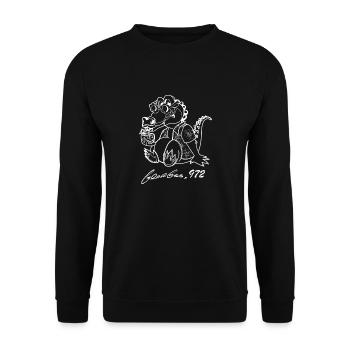 Georges Basic Blanc - Sweat-shirt Unisexe - noir - Devant - Alina (178cm) & Michal (187cm)