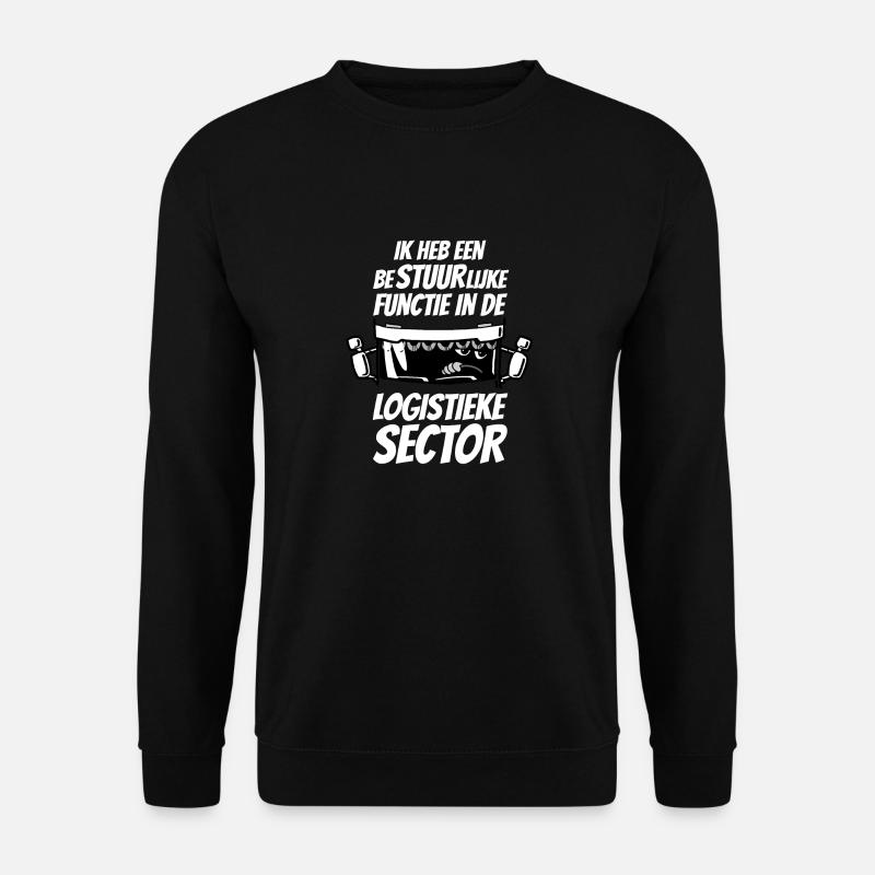 1266 administrative function white letters - Unisex Sweatshirt - black