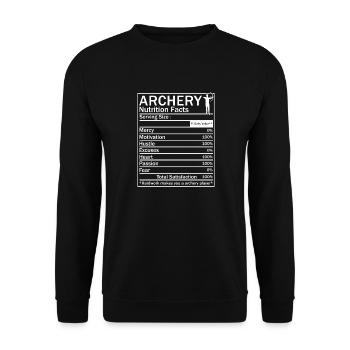 Archer de tir à l’arc - Sweat-shirt Unisexe - noir - Devant - Alina (178cm) & Michal (187cm)