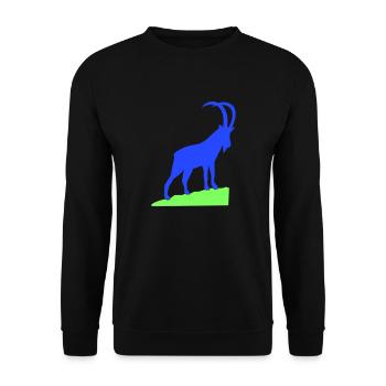 Capricorne - Sweat-shirt Unisexe - noir - Devant - Alina (178cm) & Michal (187cm)