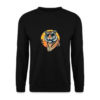 Sunset Safari - Unisex Pullover - Schwarz - Vorne - Alina (178cm) & Michal (187cm)
