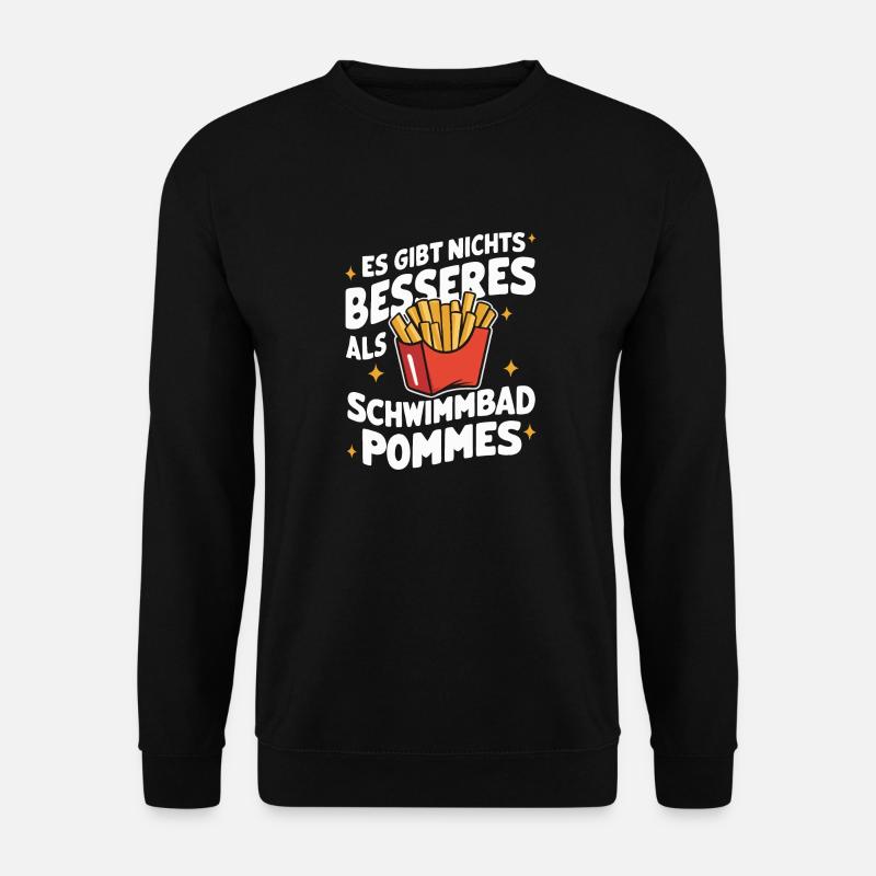 Frites, frites, restauration rapide - Sweat-shirt Unisexe - noir