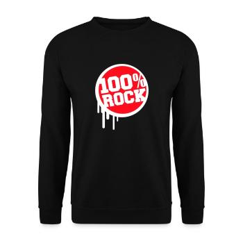 100% Percent Musique Rock Timbre Graffiti Drops - Sweat-shirt Unisexe - noir - Devant - Alina (178cm) & Michal (187cm)