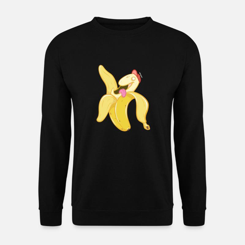 Happy Banana - Unisex Pullover - Schwarz