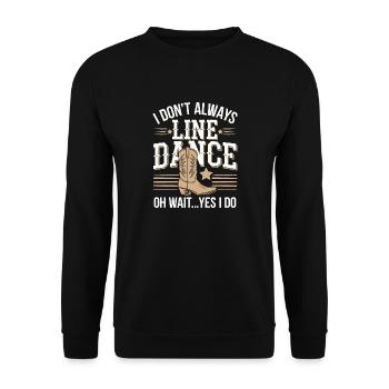 Dancing with passion - Unisex Sweatshirt - black - Front - Alina (178cm) & Michal (187cm)