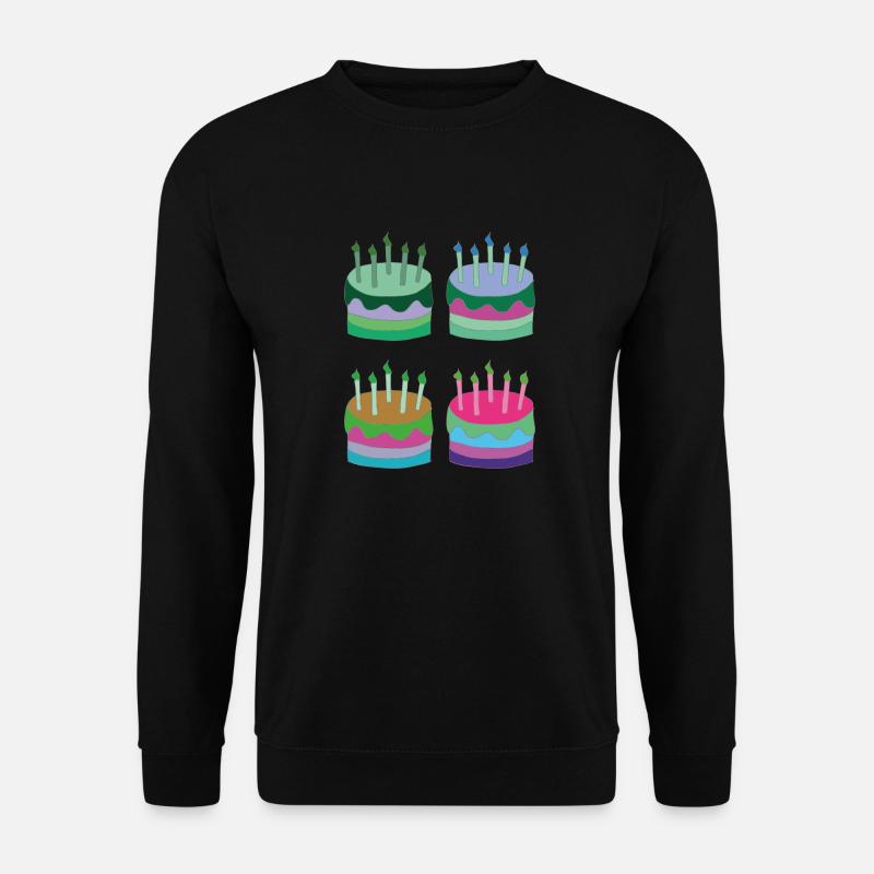 torten bunt - Unisex Pullover - Schwarz