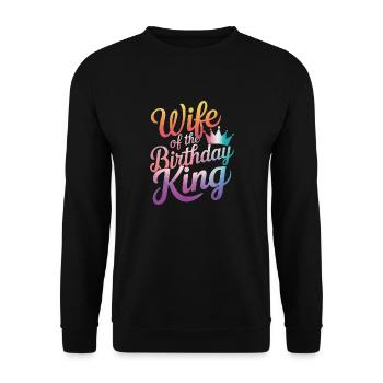 Frau Ehefrau Partnerin Familie Verheiratet - Unisex Pullover - Schwarz - Vorne - Alina (178cm) & Michal (187cm)