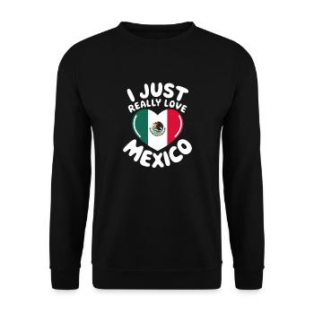 Mexico Mexico Mexican Spanish - Unisex Sweatshirt - black - Front - Alina (178cm) & Michal (187cm)