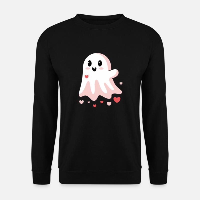 Cute Love Ghost - Unisex Sweatshirt - black