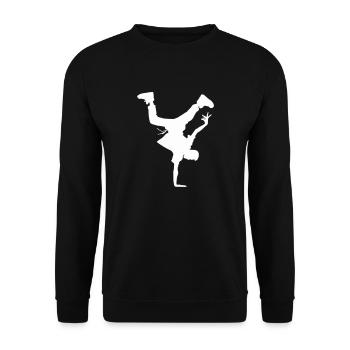 Breakdancing - Unisex Sweatshirt - black - Front - Alina (178cm) & Michal (187cm)