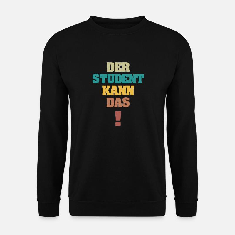 Lustig Student - Unisex Pullover - Schwarz