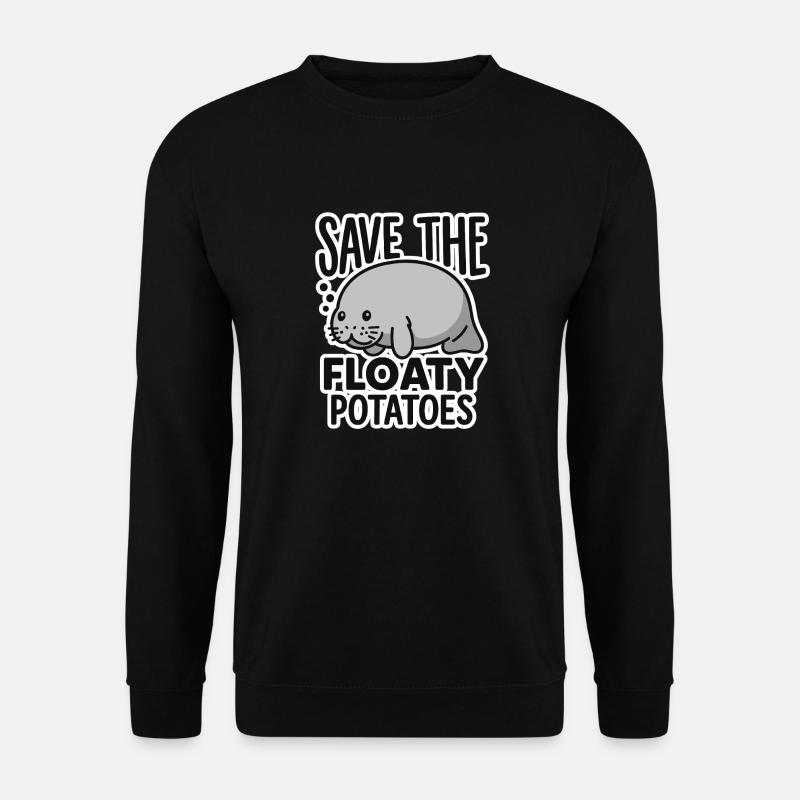 Save the floaty potatoes - Unisex Sweatshirt - black